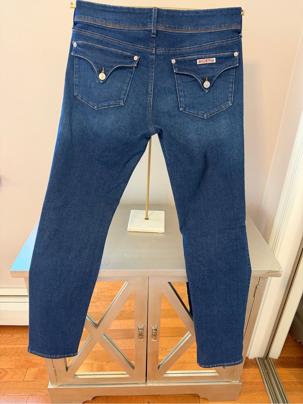 Hudson Jeans Dark Blue Straight Leg Women's Jeans